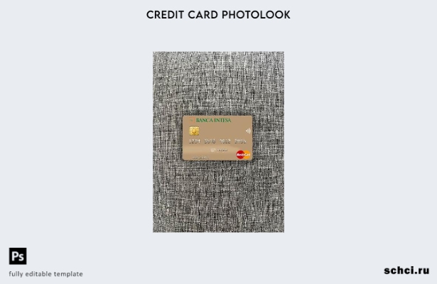 цифровая загрузка Польша Banca Intesa mastercard фотовид переднего шаблона